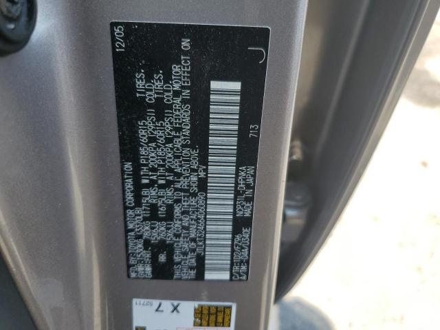 JTLKT324664060890 - 2006 TOYOTA SCION XB GRAY photo 12