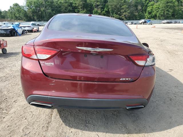 1C3CCCBB8GN145888 - 2016 CHRYSLER 200 S BURGUNDY photo 6