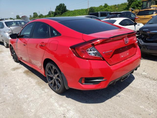 2HGFC2E88KH525951 - 2019 HONDA CIVIC SPORT RED photo 2
