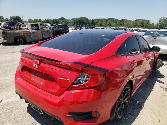2HGFC2E88KH525951 - 2019 HONDA CIVIC SPORT RED photo 3