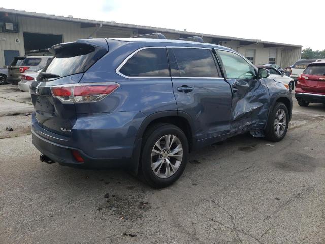 5TDJKRFH8FS074496 - 2015 TOYOTA HIGHLANDER XLE Կապույտ լուսանկար 3