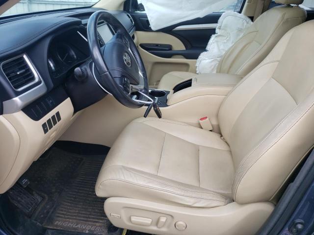 5TDJKRFH8FS074496 - 2015 TOYOTA HIGHLANDER XLE Կապույտ լուսանկար 7