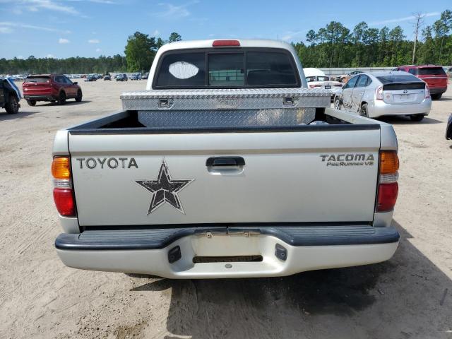 5TEGN92N44Z394203 - 2004 TOYOTA TACOMA DOUBLE CAB PRERUNNER SILVER photo 6