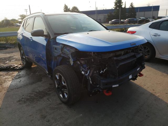 3C4NJDDB0HT629097 - 2017 JEEP COMPASS TRAILHAWK BLUE photo 1