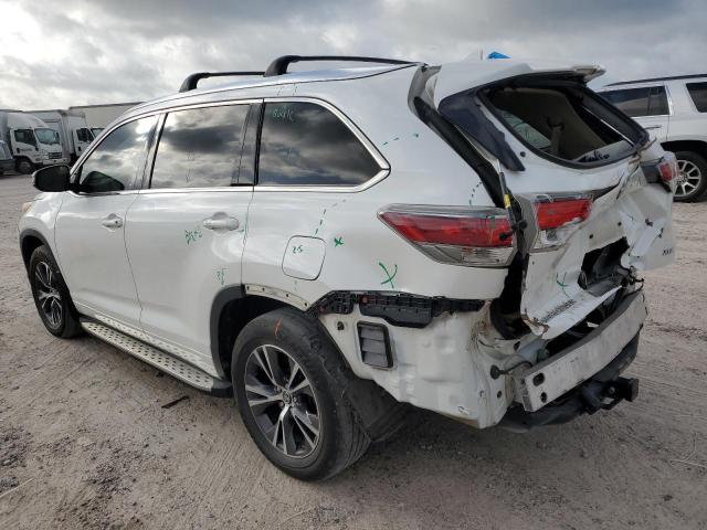 5TDKKRFHXGS148846 - 2016 TOYOTA HIGHLANDER XLE Սպիտակ լուսանկար 2