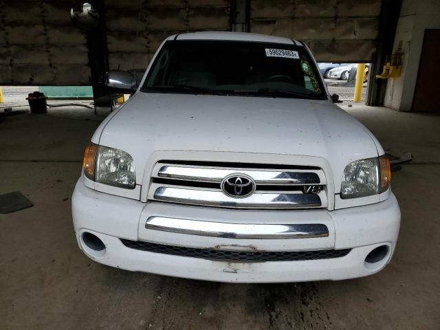 5TBRT34143S384524 - 2003 TOYOTA TUNDRA ACCESS CAB SR5 WHITE photo 5