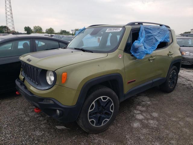 ZACCJBCT0FPC24559 - 2015 JEEP RENEGADE TRAILHAWK GREEN photo 1