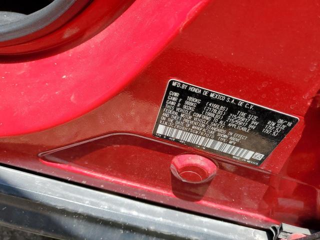 3CZRU6H75GM767070 - 2016 HONDA HR-V EXL 红色 照片 13