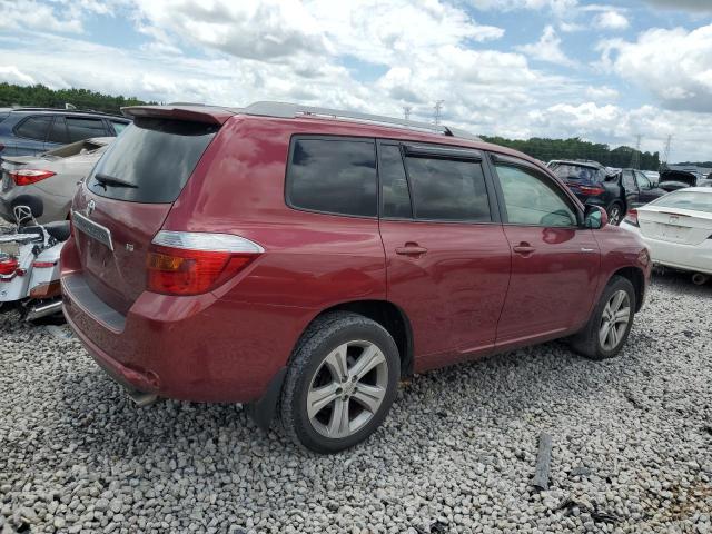 JTEDS43A082017450 - 2008 TOYOTA HIGHLANDER SPORT MAROON photo 3