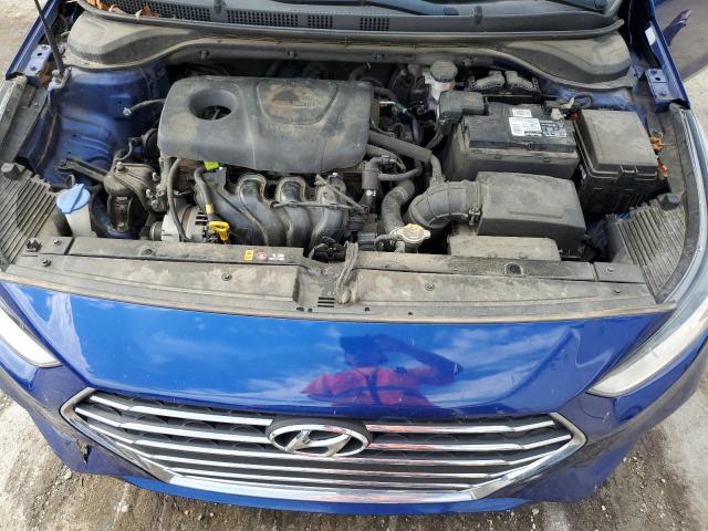 3KPC24A34JE025693 - 2018 HYUNDAI ACCENT SE BLUE photo 11