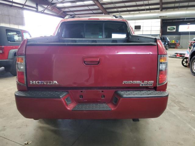 2HJYK16496H548639 - 2006 HONDA RIDGELINE RTS RED photo 6