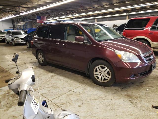 5FNRL38427B094840 - 2007 HONDA ODYSSEY EX RED photo 4