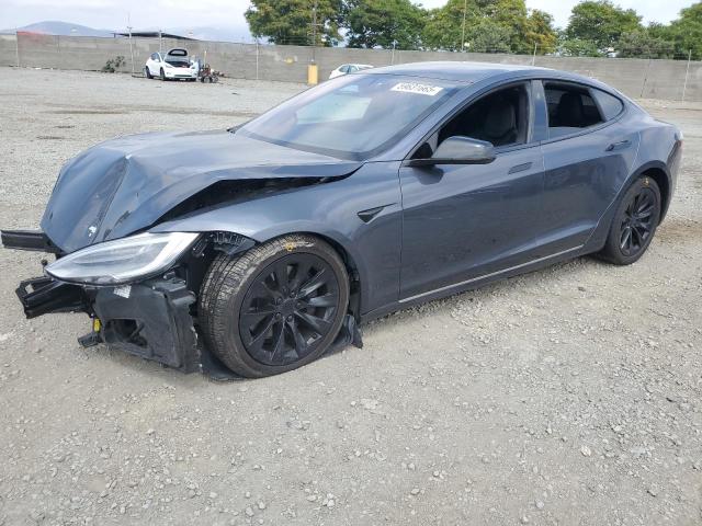 5YJSA1E21JF295554 - 2018 TESLA MODEL S GRAY photo 1