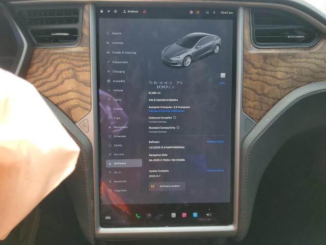 5YJSA1E21JF295554 - 2018 TESLA MODEL S GRAY photo 9