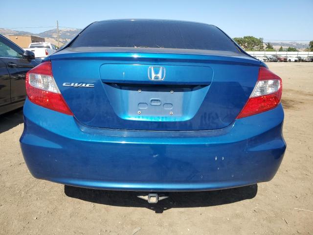 19XFB2F56CE368116 - 2012 HONDA CIVIC LX BLUE photo 6