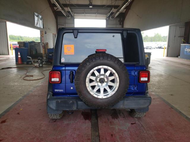 1C4GJXAGXKW594337 - 2019 JEEP WRANGLER SPORT BLUE photo 6