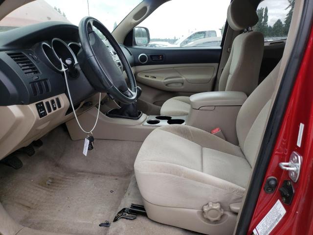 5TEUX42N95Z073288 - 2005 TOYOTA TACOMA ACCESS CAB წითელი ფოტო 7