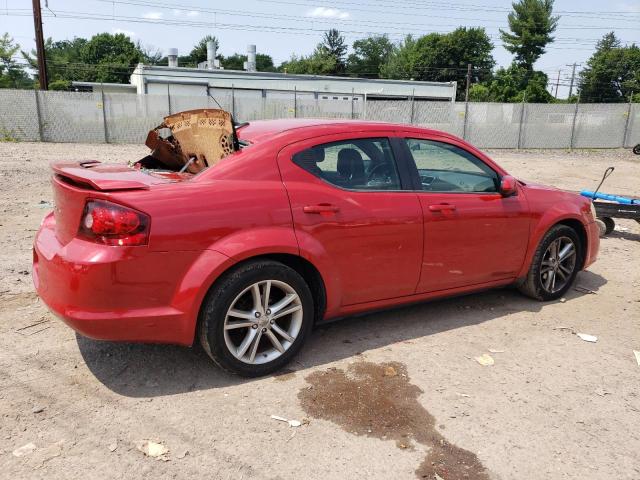 1B3BD1FG7BN513597 - 2011 DODGE AVENGER MAINSTREET RED photo 3