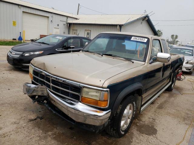 1B7FL23X4PS154652 - 1993 DODGE DAKOTA TWO TONE photo 1