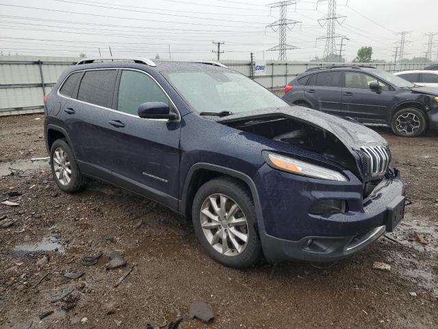 1C4PJMDS6GW239686 - 2016 JEEP CHEROKEE LIMITED BLUE photo 4