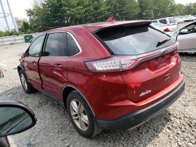 2FMTK4J90FBB05152 - 2015 FORD EDGE SEL MAROON photo 2