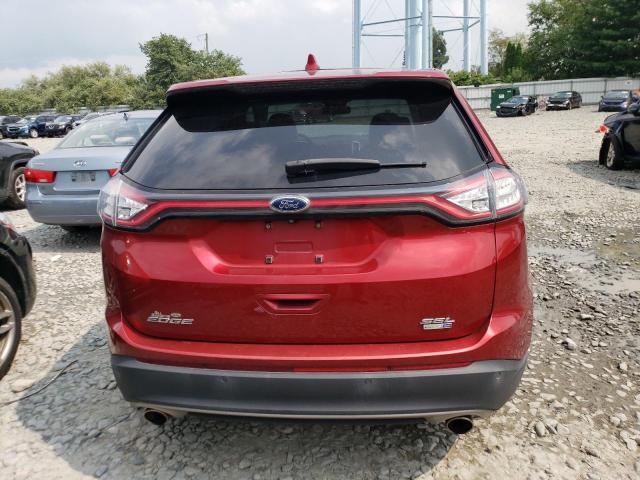 2FMTK4J90FBB05152 - 2015 FORD EDGE SEL MAROON photo 6