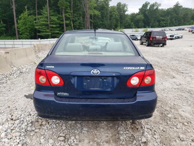 JTDBR32E860082285 - 2006 TOYOTA COROLLA CE BLUE photo 6