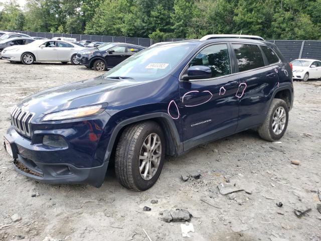 1C4PJMCS3EW146378 - 2014 JEEP CHEROKEE LATITUDE BLUE photo 1