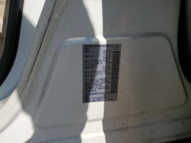 5N1AR2MN8DC686199 - 2013 NISSAN PATHFINDER S WHITE photo 13