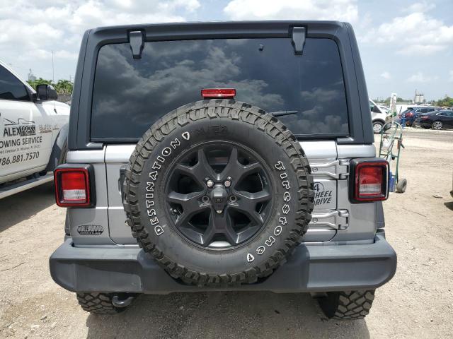 1C4GJXANXMW567303 - 2021 JEEP WRANGLER SPORT SILVER photo 6