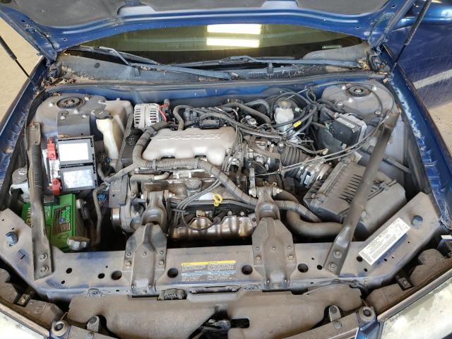 2G1WF52E749393207 - 2004 CHEVROLET IMPALA BLUE photo 11