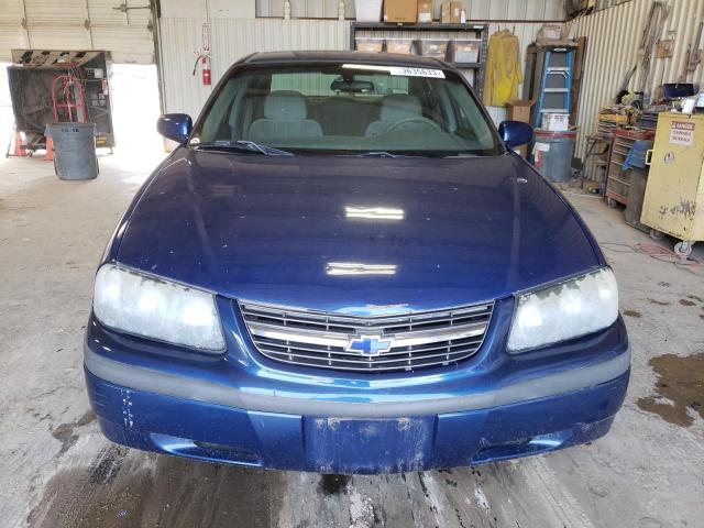 2G1WF52E749393207 - 2004 CHEVROLET IMPALA BLUE photo 5