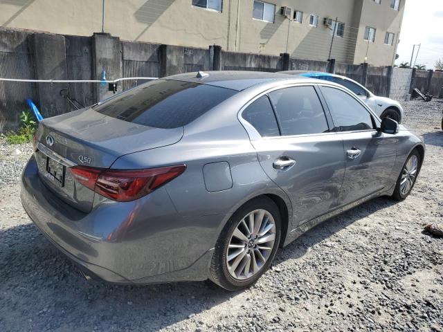 JN1EV7AP8JM361422 - 2018 INFINITI Q50 LUXE GRAY photo 3