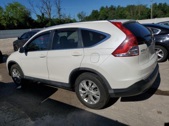 5J6RM4H71DL029879 - 2013 HONDA CR-V EXL WHITE photo 2