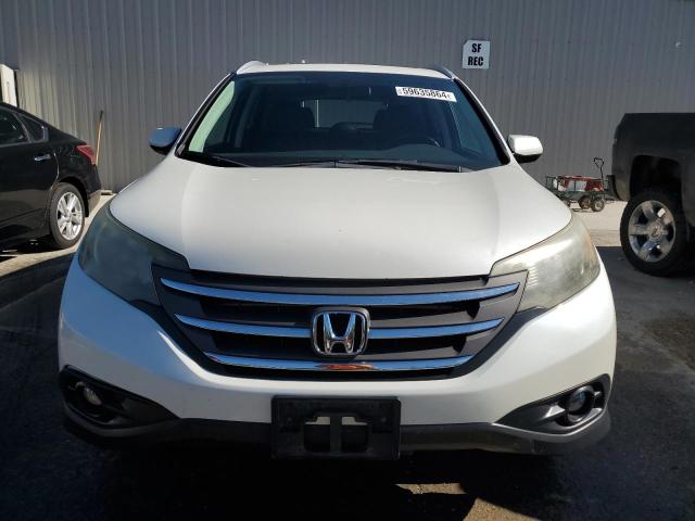 5J6RM4H71DL029879 - 2013 HONDA CR-V EXL WHITE photo 5