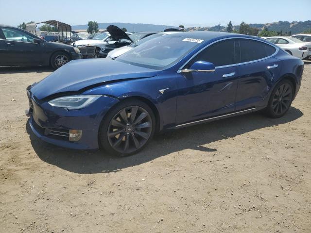 5YJSA1E25JF249743 - 2018 TESLA MODEL S 蓝色 照片 1