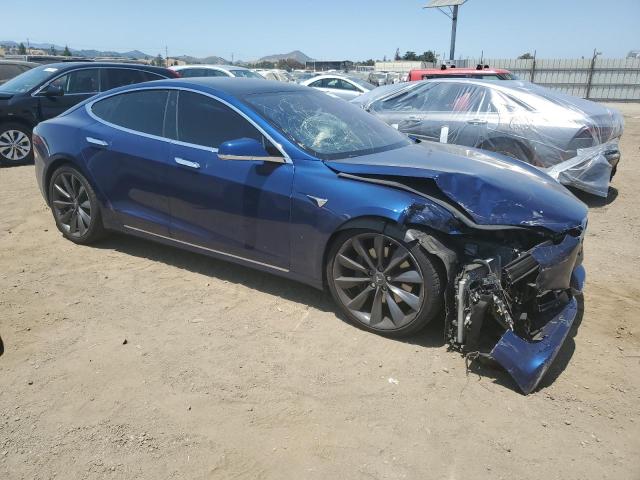 5YJSA1E25JF249743 - 2018 TESLA MODEL S 蓝色 照片 4
