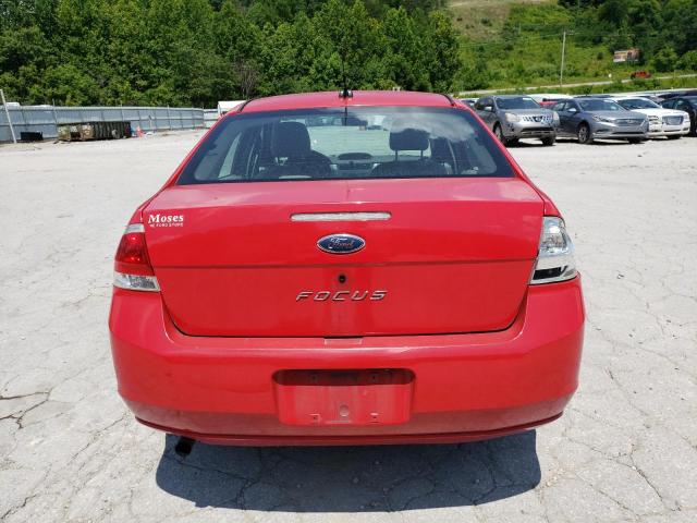 1FAHP34N88W142360 - 2008 FORD FOCUS S/SE RED photo 6