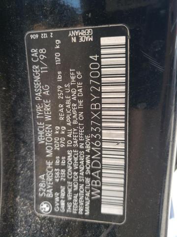 WBADM6337XBY27004 - 1999 BMW 528 I AUTOMATIC Qara foto 12