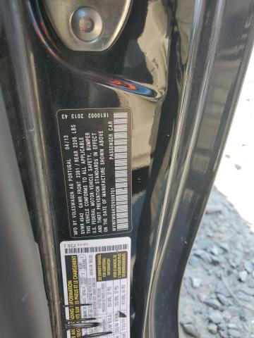 WVWFW8AH7DV008701 - 2013 VOLKSWAGEN EOS LUX 黑色 照片 12