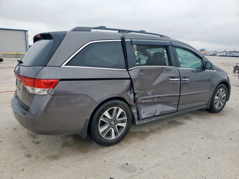 5FNRL5H96FB082857 - 2015 HONDA ODYSSEY TOURING GRAY photo 3