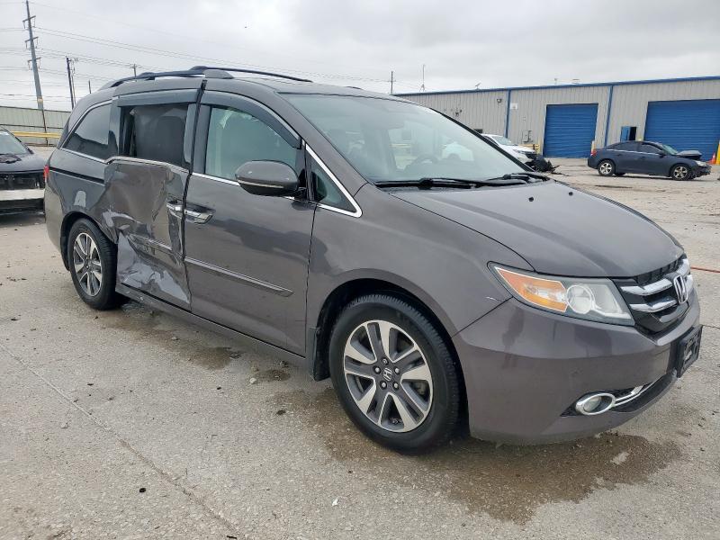 5FNRL5H96FB082857 - 2015 HONDA ODYSSEY TOURING GRAY photo 4
