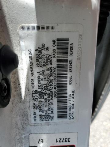 1NXBU40E19Z023790 - 2009 TOYOTA COROLLA BASE Ақ фото 13