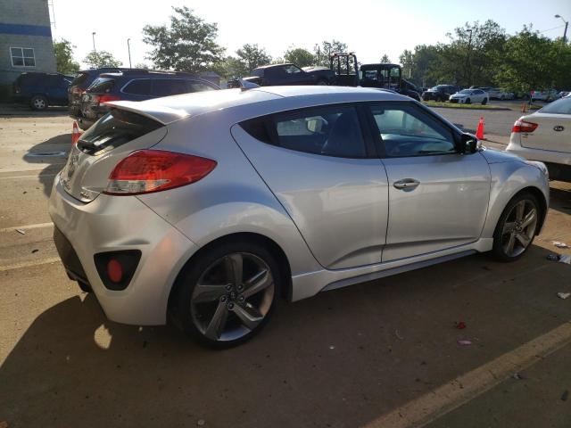 KMHTC6AE7DU140204 - 2013 HYUNDAI VELOSTER TURBO SILVER photo 3