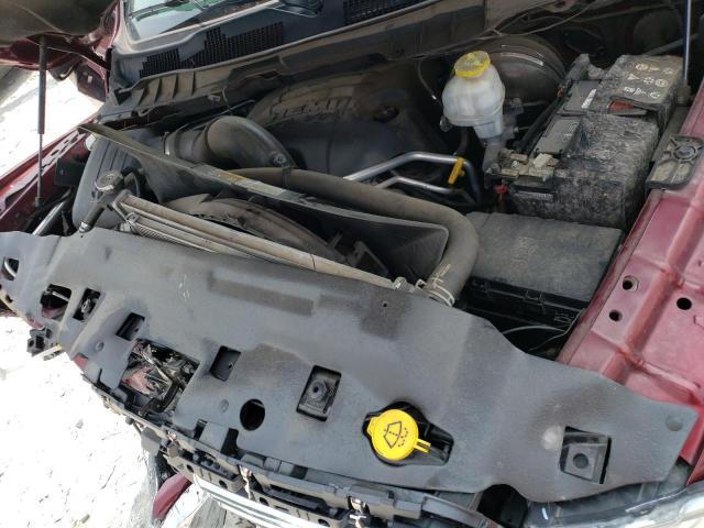 1C6RR7TT0KS614556 - 2019 RAM 1500 CLASS SLT 勃艮第红 照片 11