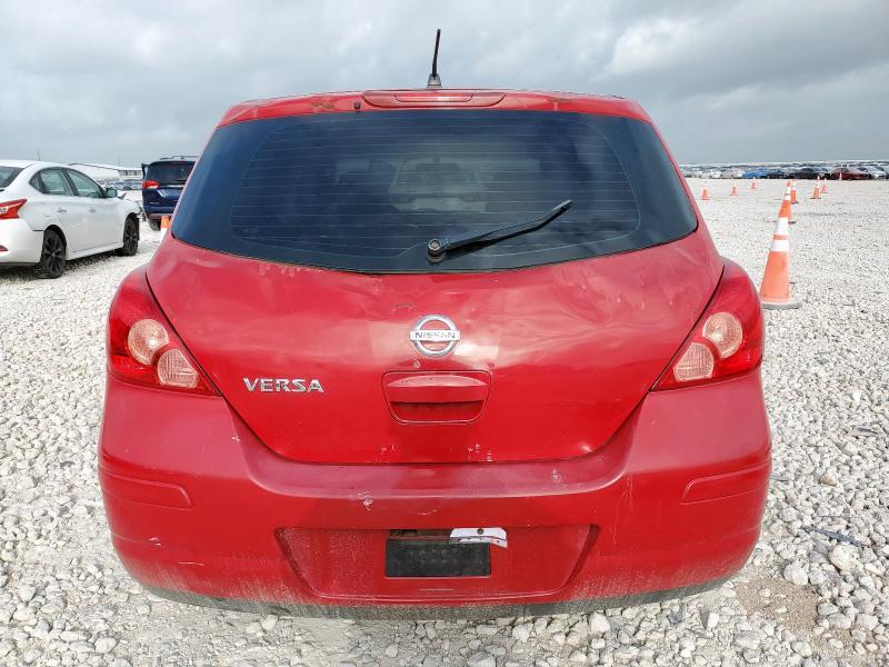 3N1BC13E47L391330 - 2007 NISSAN VERSA S RED photo 6