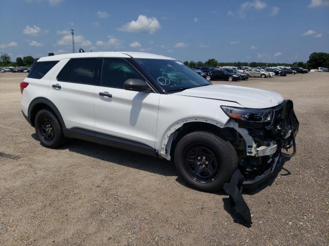 1FM5K8AB3MGA86783 - 2021 FORD EXPLORER POLICE INTERCEPTOR WHITE photo 4