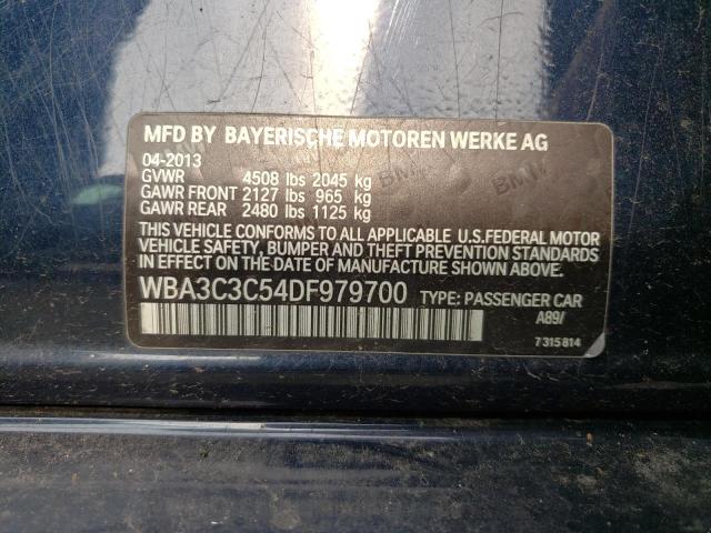 WBA3C3C54DF979700 - 2013 BMW 320 I XDRIVE BLUE photo 12