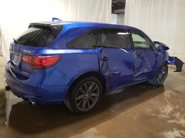 5J8YD4H01KL012907 - 2019 ACURA MDX A-SPEC BLUE photo 3