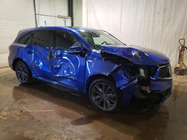 5J8YD4H01KL012907 - 2019 ACURA MDX A-SPEC BLUE photo 4